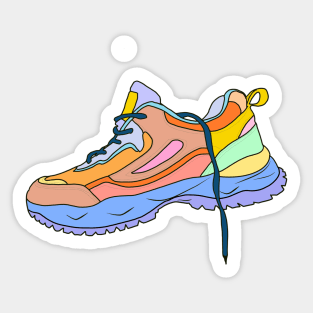 Flat shoes design Sticker